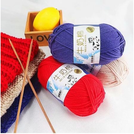 Colorful Soft Baby Milk Cotton Yarn 50g 31-62