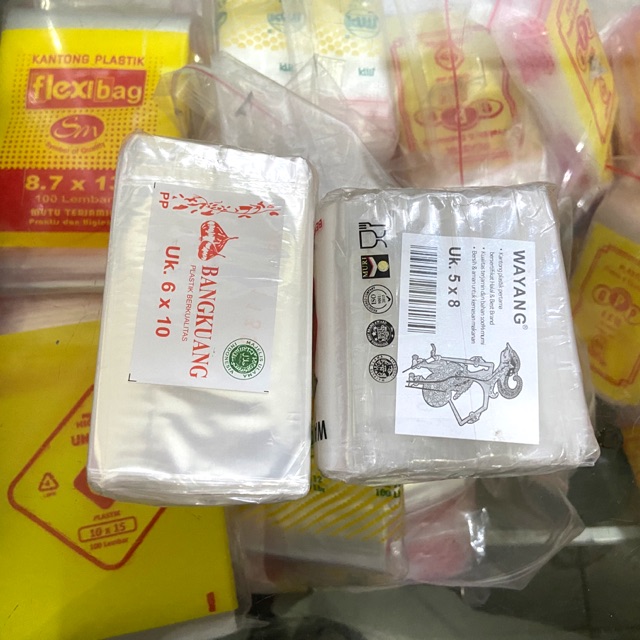 PE PP PLASTIK BENING WAYANG BANGKUANG / 6x10 / 5x8