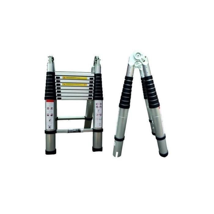 [perkakas] - MOLLAR Tangga Double Teleskopik 1.9+1.9=3.8-KUALITAS TERBAIK Ori