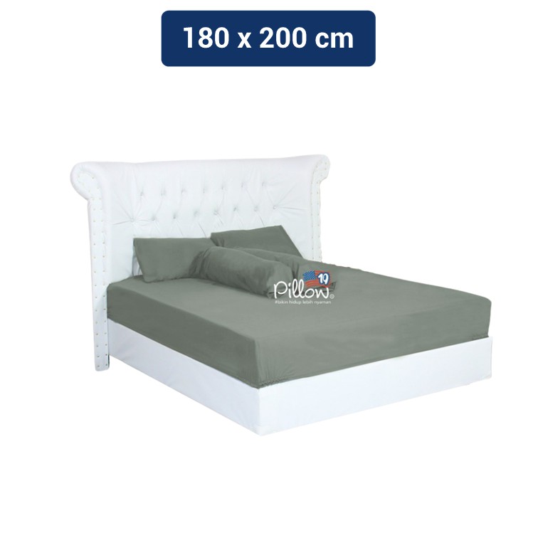 109 Pillow Sprei Polos SPS / Bedsheets Abu 180x200cm