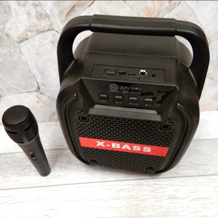 Promo Terbaru!!! Speaker Karaoke Portable Shuangxiong SX-Y5005 Gratis Microphone Berkualitas