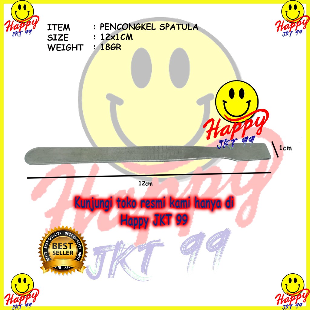 [ HAPPY JKT 99 ] SENDOK IC PENCONGKEL PENGCONGKEL SPATULA CASING KESING SILVER STAINLES