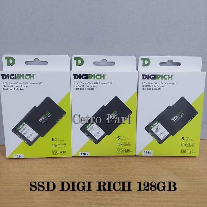 SSD DIGI RICH 128GB 2.5 Inch / 7mm SLIM 6.0Gb/s SATA 3 Internal SSD