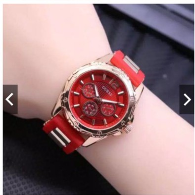 (KWS) Jam Tangan Wanita Cewek GUS-30 Jumbo Chrono Off Strap Rubber