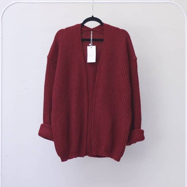 GS020 Cardigan Rajut Wanita  Kardigan Halus Knit