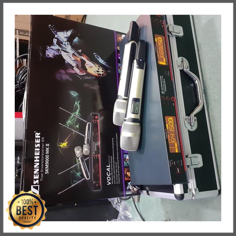 Mishad Shop -  NEW Mic Sennheìser SKM 9000 4 antena Plus Koper MIC VOCAL GU-5117-2060