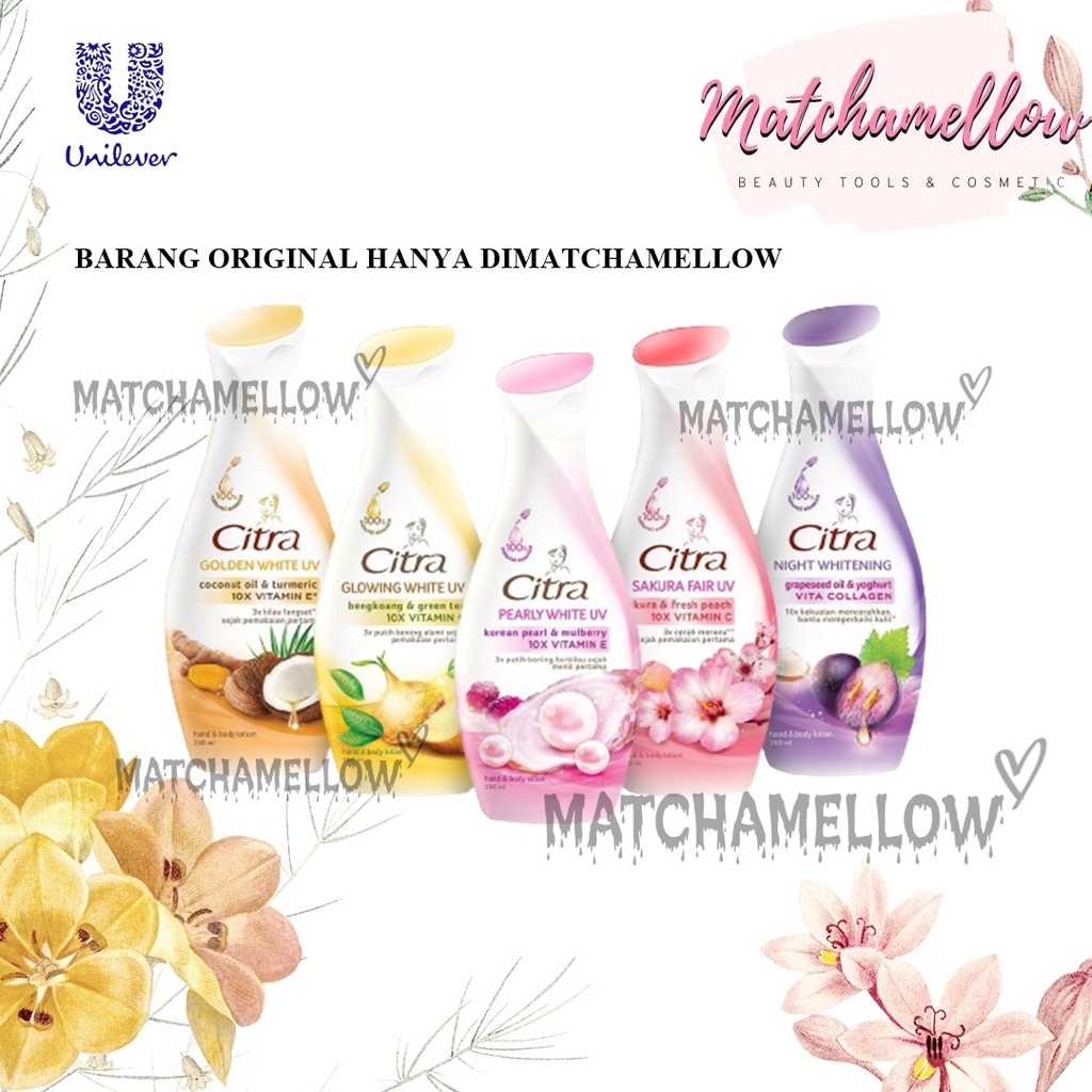 ❄️MATCHA❄️ [ 120 ML ] CITRA HAND BODY LOTION - NATURAL GLOWING LOTION BPOM