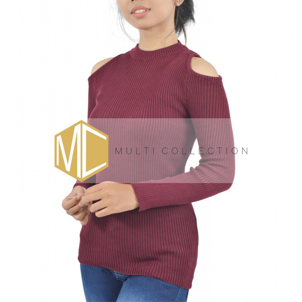 AULIA SABRINA   baju rajut casual   sweater rajut korea   grosir rajut wanita   supplier pakaian