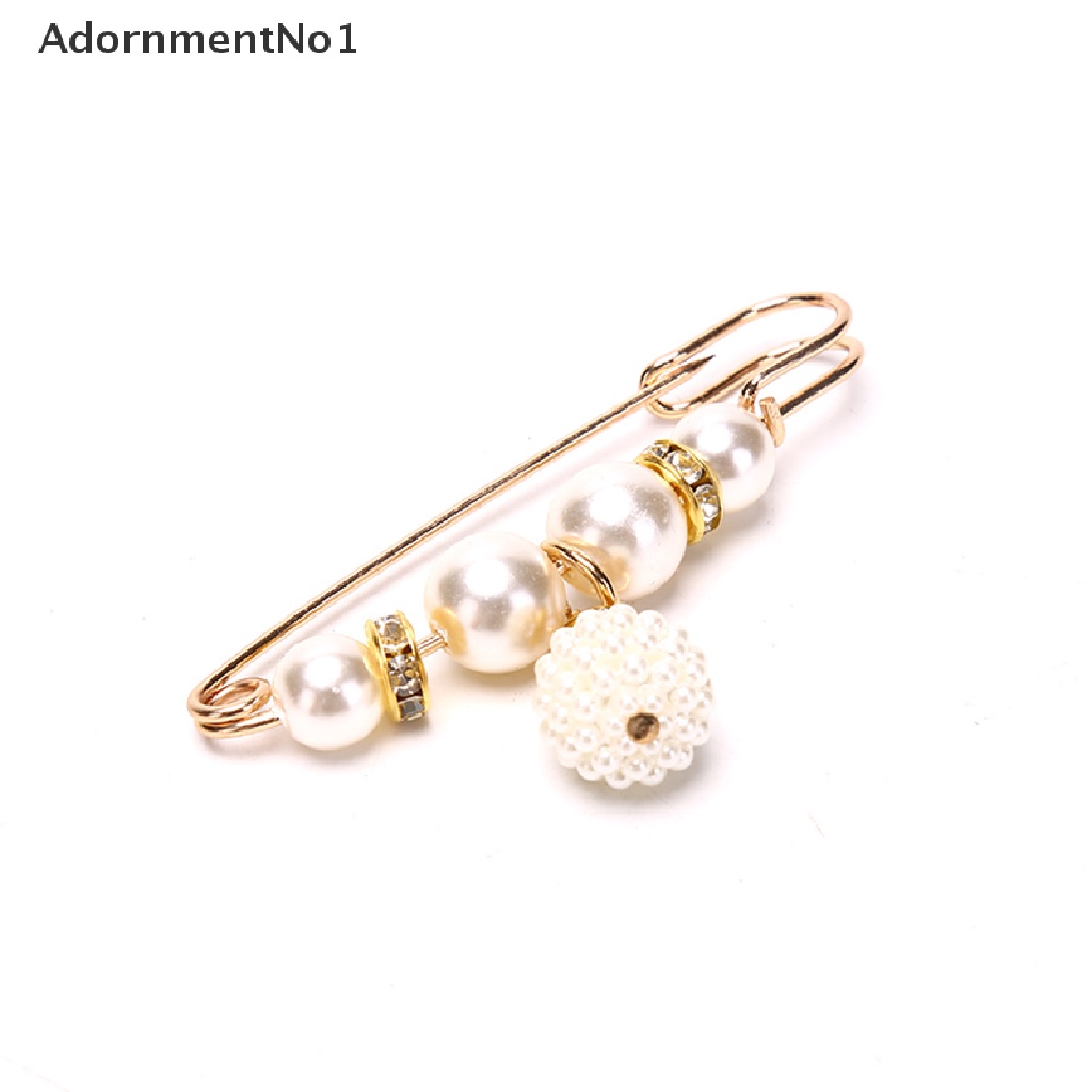 (AdornmentNo1) 10pcs / Set Bros / Pin Aksen Mutiara Imitasi Untuk Aksesoris Wanita