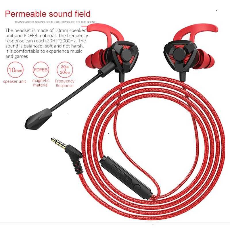 Headset Gaming Kabel In Ear Dengan Mic Untuk PUBG