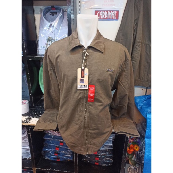 BIGSIZE Jaket Casual CARDINAL Katun Garansi Original Coklat EAJAR285
