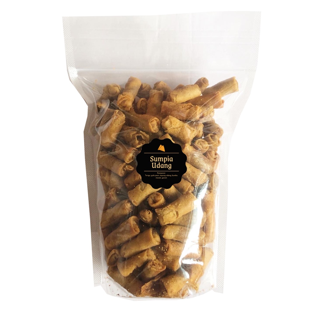 [DELISH SNACKS] Sumpia Udang (L) 770gr / Snack Cemilan Camilan Ebi Kering Manis Gurih Renyah