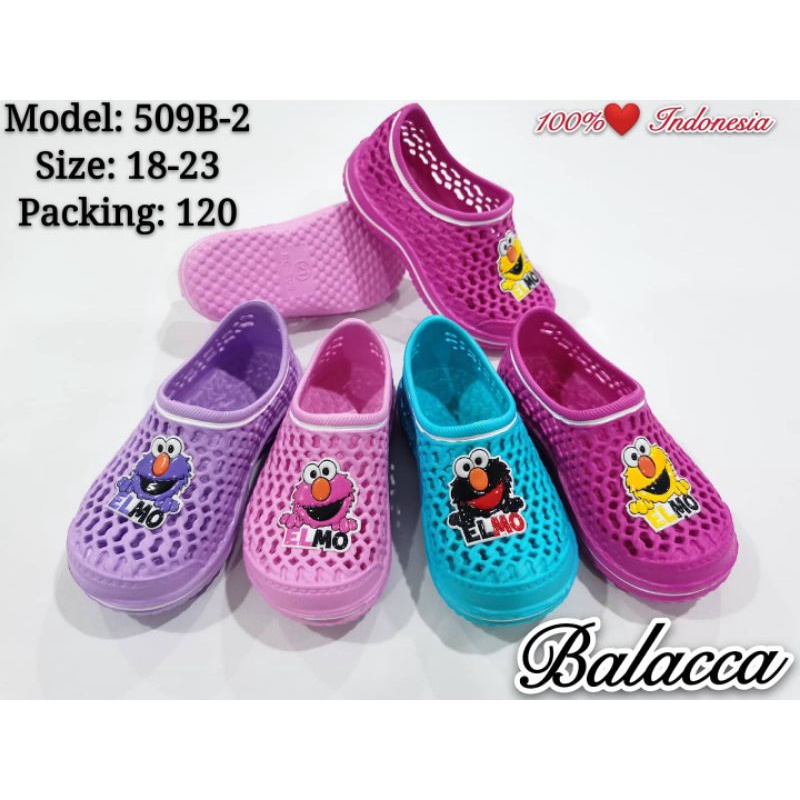 *NEW*  Sepatu Karet Anak Bayi Batita Perempuan BALACCA BC 509 Elmo size 18-23