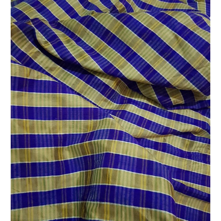 Kain Sutra Dupion Motif Kotak Kotak Kain Sutra Asli