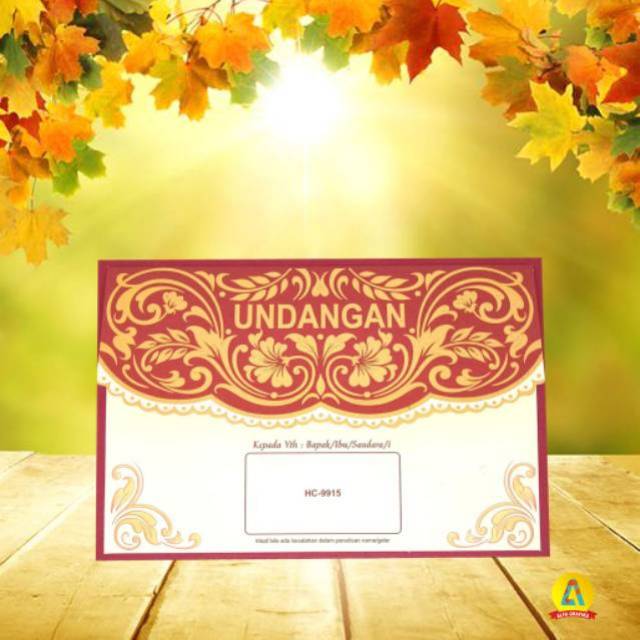 undangan hard cover - cetak undangan - undangan blanko 9915