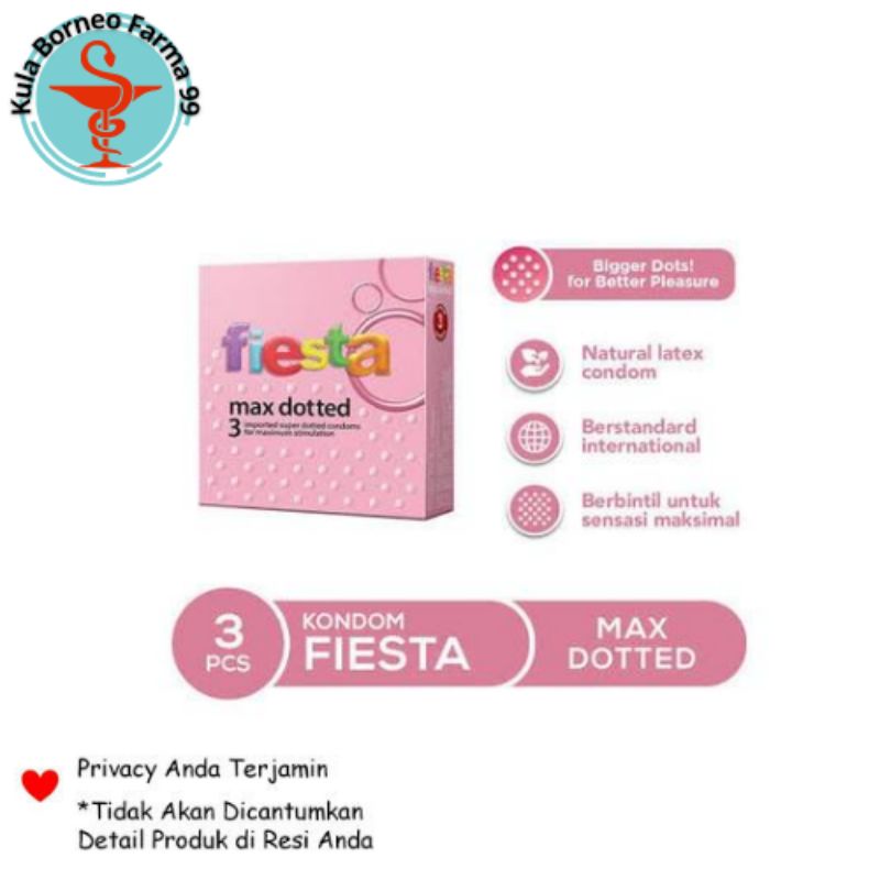 Kondom Fiesta Max Dotted isi 3 sachet