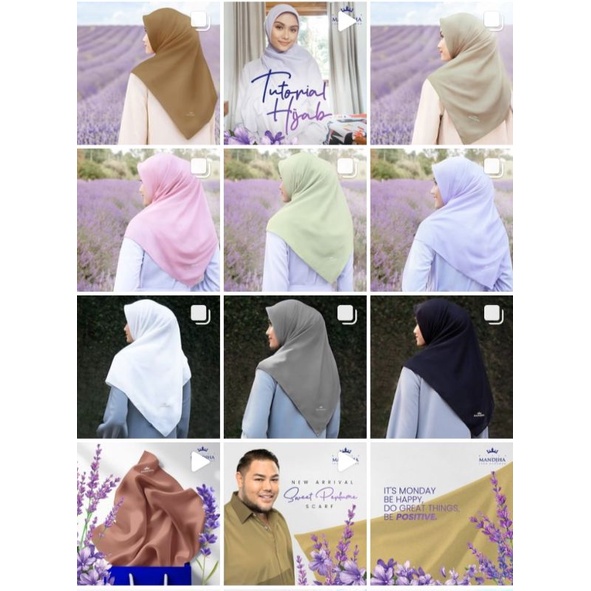 Mandjha Parfum Ivan Gunawan Fashion Scarf Polos Sweet Perfume 19 Warna