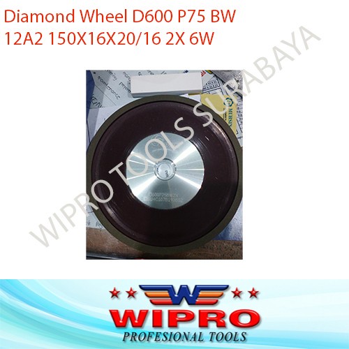 KINIK Diamond Grinding Wheel Disc 6 Type 12A2 Kinik D600 P 75 BW