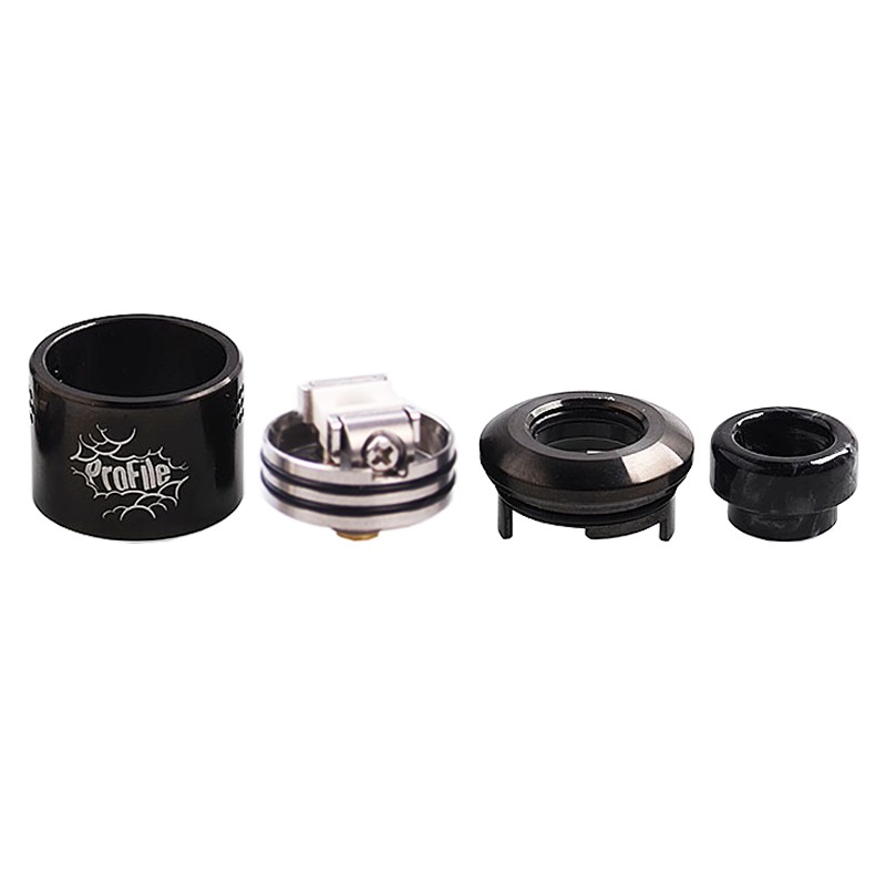 Profile 24 RDA Atomizer - BLACK [Clone] KlikVapebandung