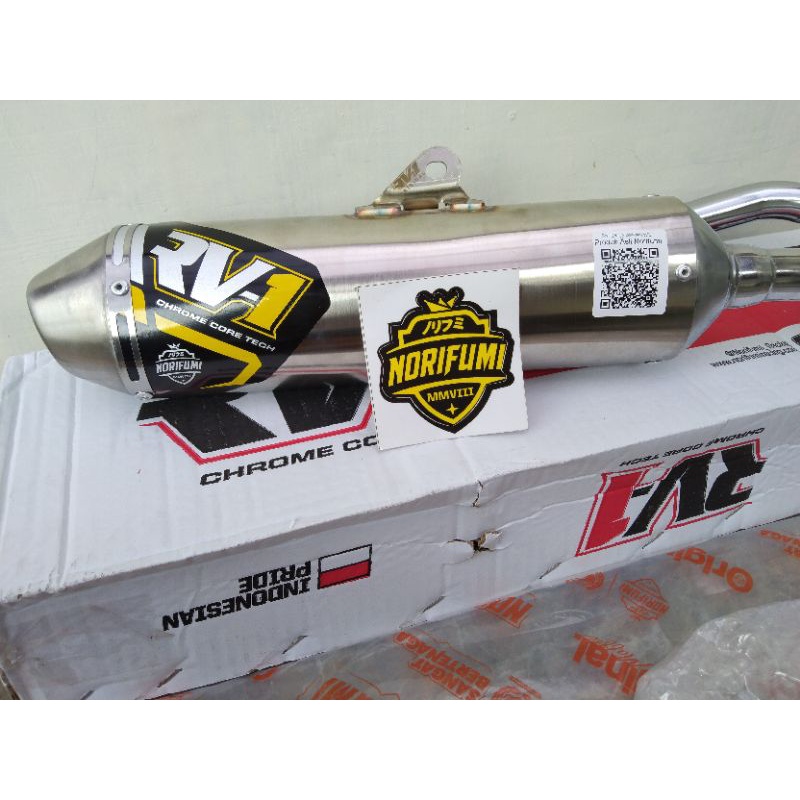 KNALPOT NORIFUMI RV1 NEW  N4 KLX 150 BF DTRACKER OLD NEW RV 1 N4 KLX ORIGINAL CRF 150 L N4  WR 155  RV1 NEW N4 MESIN STANDAR-YAMAHA WR 155