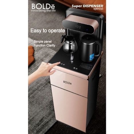 BOLDE SMART DISPENSER XPRESSO WITH REMOTE + 2 KETTLE 100% ORI(Khusus Gojek dan Instan car)