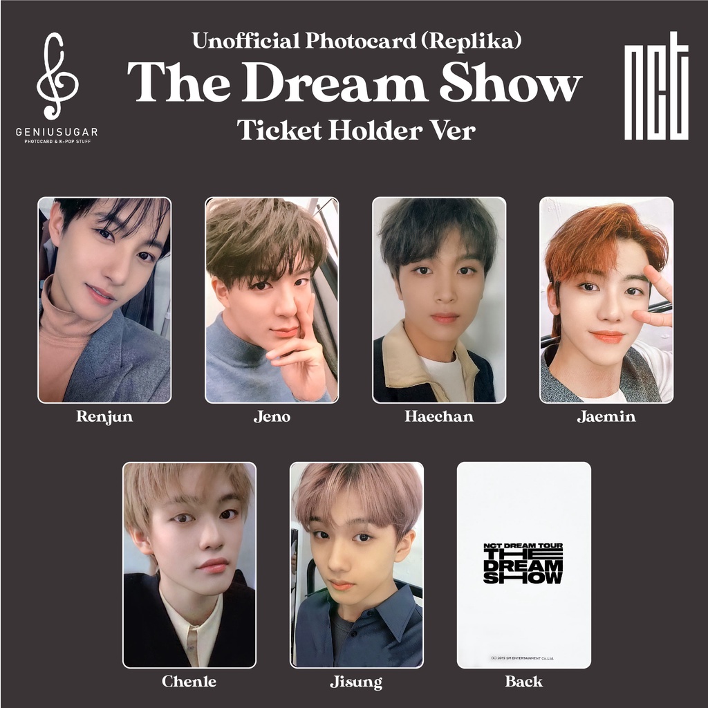 [REPLIKA NCT DREAM] PHOTOCARD THE DREAM SHOW UNOFFICIAL