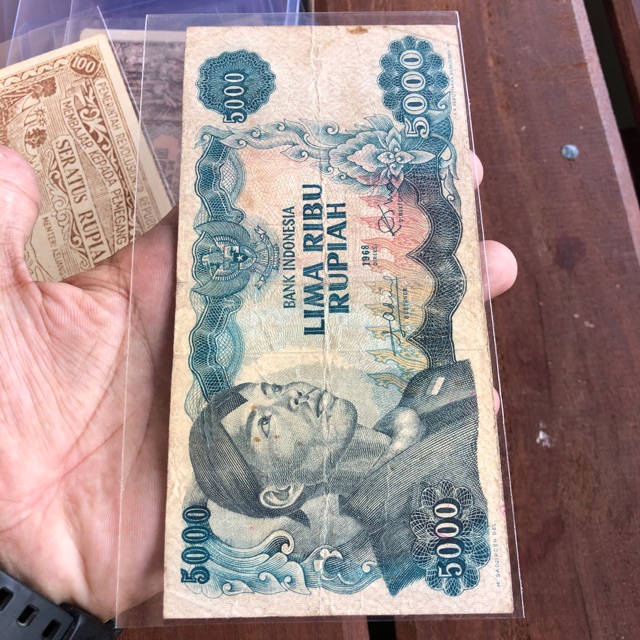 Uang Kuno 5000 Sudirman VF Original
