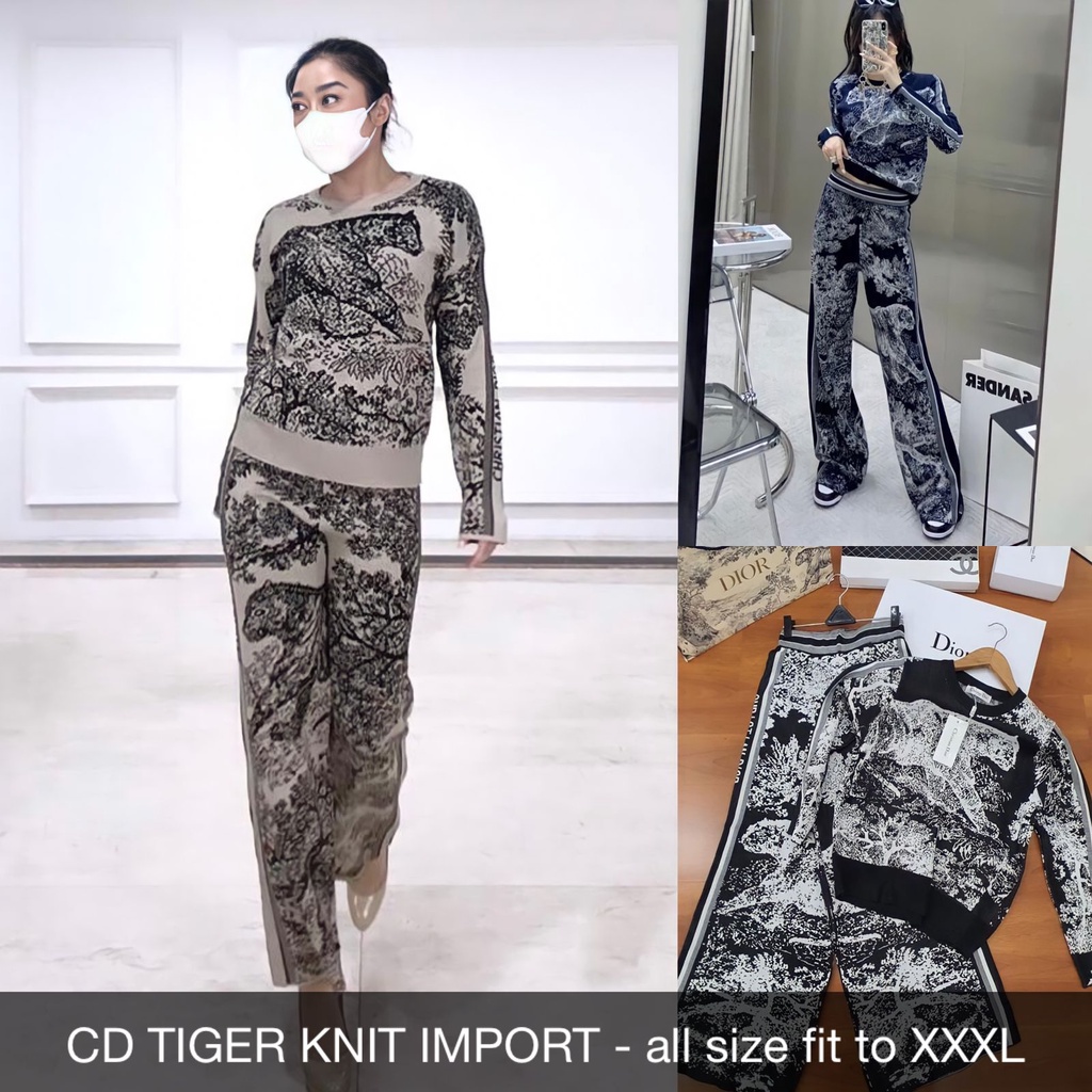 PAKAIAN WANITA CD TIGER KNIT SET