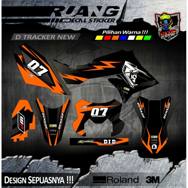 DECAL STIKER DTRACKER NEW - KLX BF - KLX DTRACKER FULL BODY