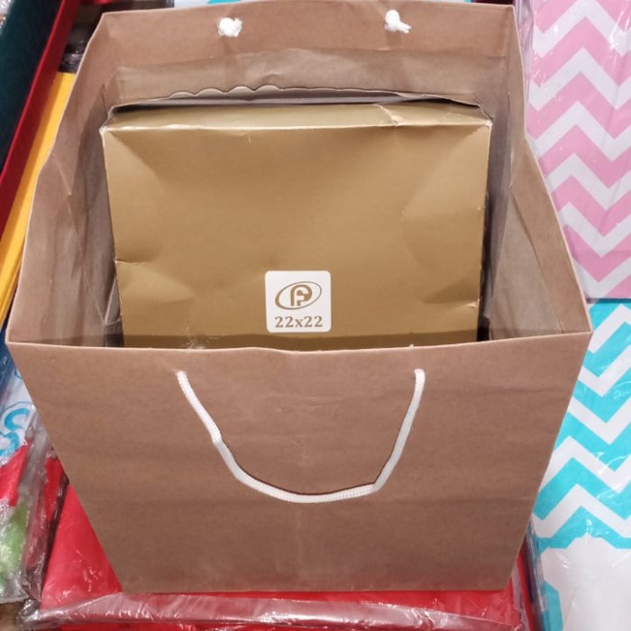 

READY COD paperbag coklat buat kue&nasi bok 22 TERLARIS