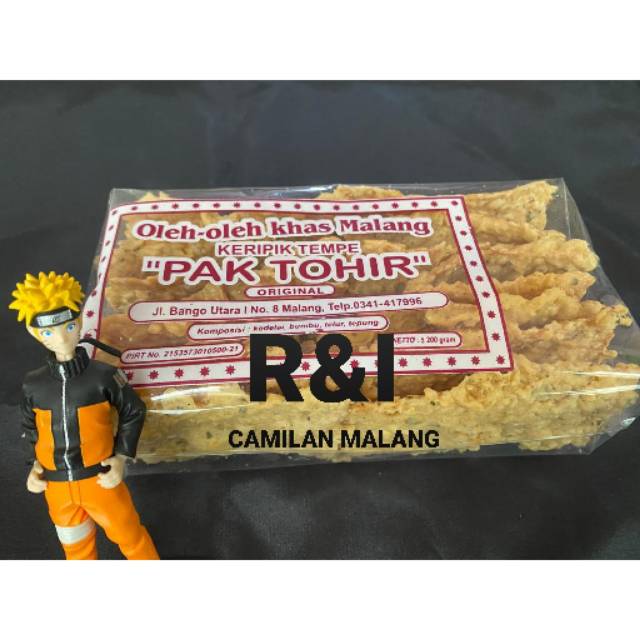 

KRIPIK TEMPE ORIGINAL PAK TOHIR 200GR