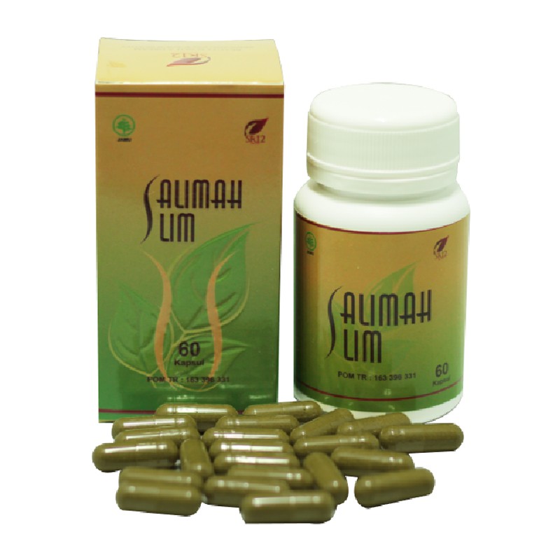 SALIMAH SLIM SR12 / PELANGSING BADAN OBAT DIET HERBAL / PELANCAR PENCERNAAN / KECILKAN PERUT BUNCIT