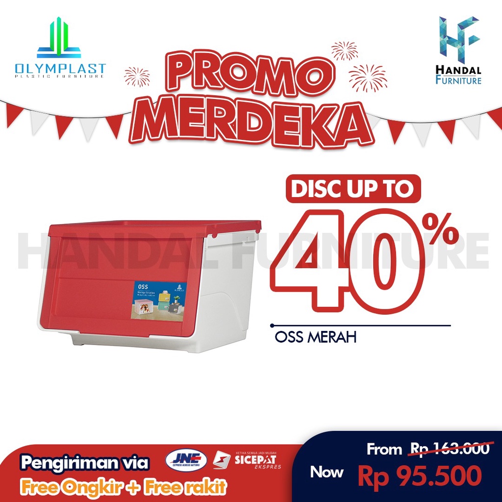 OSS (LEMARI / RAK SUSUN PLASTIK) - OLYMPIC OLYMPLAST