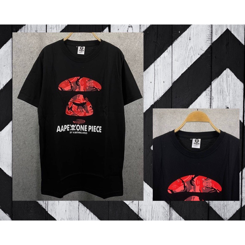 BAJU | KAOS AAPE A BATHING APE X ONE PIECE ~ BISA COD BAYAR DI TEMPAT