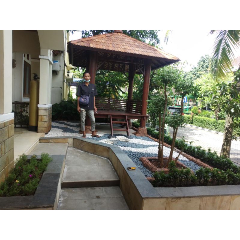 jasa pembuatan Gasibu+taman batu