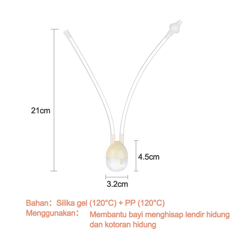 Alat sedot ingus bayi/Penyedot ingus bayi/Sedotan Pembersih Hidung Bayi Anak Ingus Lendir Nose Cleaner Nasal Aspirator L47/48