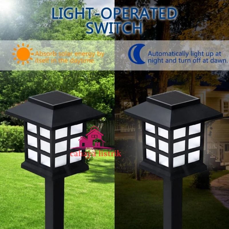 Lampu Taman Tancap Tenaga Surya Putih Garden Lamp Tenaga Matahari Waterproof