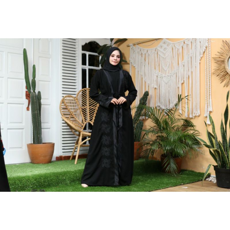 GALLERY EXCLUSIVE ABAYA HITAM GAMIS SALWA