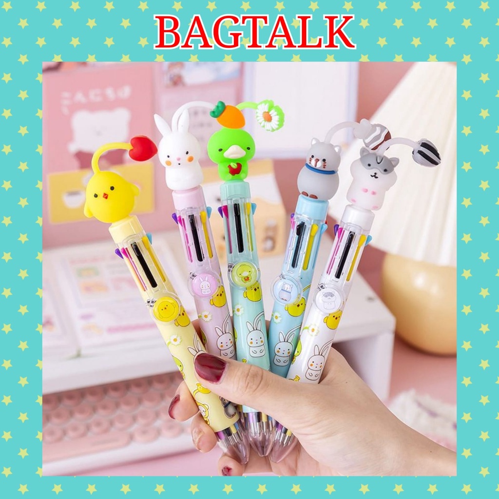 

BT190 Pena Animal 10 In 1 / Pulpen / Stationary / Alat Tulis / Bolpen / Gel Pen Import