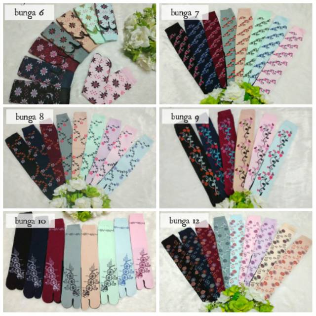 kaoskaki jempol motif panjang sizeL warna (Nylon Spandek)