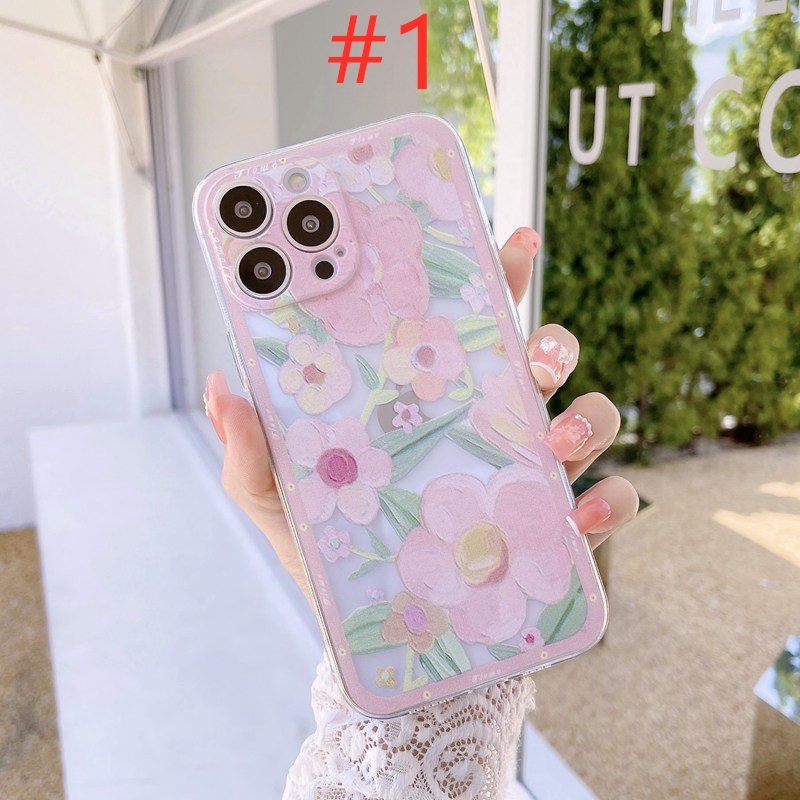 New ICE Cream Strawberry Bear Soft Case HP Xiaomi Poco X3 NFC Redmi 9A 9T 9C Note 7 8 9 10 10S 11S 11 Pro Pink Casing