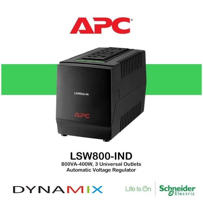 Stavolt APC LSW800-IND 800VA AVR | Stabilizer | Stavol dengan Surge Protector GARANSI RESMI | Stabiliser bukan UPS