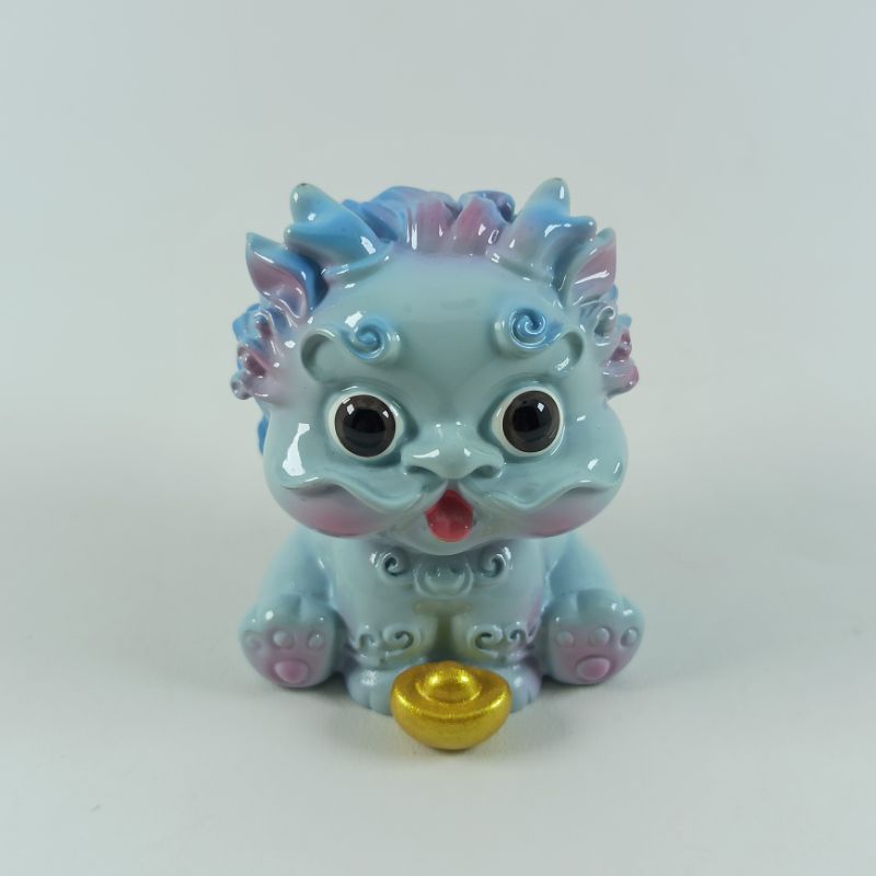PATUNG CUTE PIXIU YUANBAO BIRU