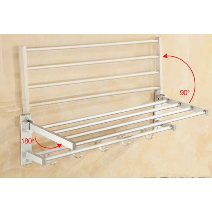 Rak Handuk Alumunium Minimalis Modern / Gantungan Handuk