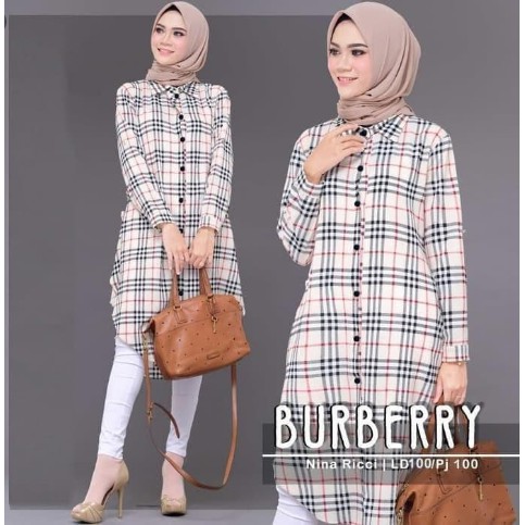 [COD] Hashiva -  Baju Muslim Wanita Terhits Berry Tunik Korean Style