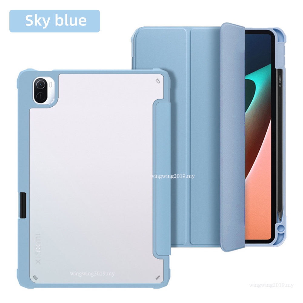 Case Transparan Dengan Holder Pen Untuk iPad 10.9 10.2 ipad7 8 9 Air5 Air4 Air3 10.5 5th 6th Gen 2018 2022 Pro 11 &quot;