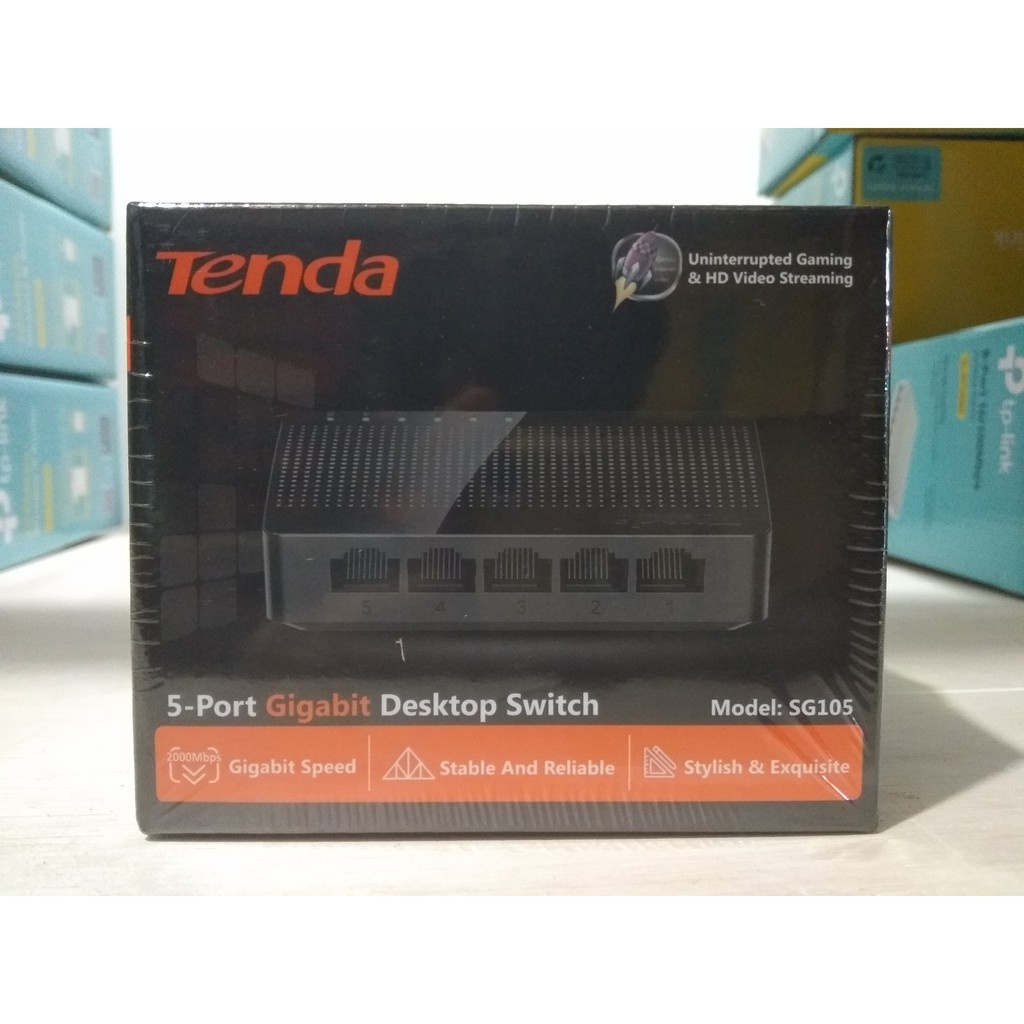 TENDA SG105 5-Port Gigabit Desktop Switch Hub