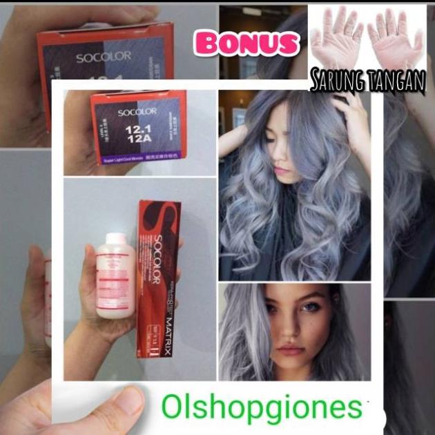 Cat 6 Oxydant Matrix Abu 12A Campuran 12.1 Abu Rambut Socolor Gray Cat Store_Boncabe