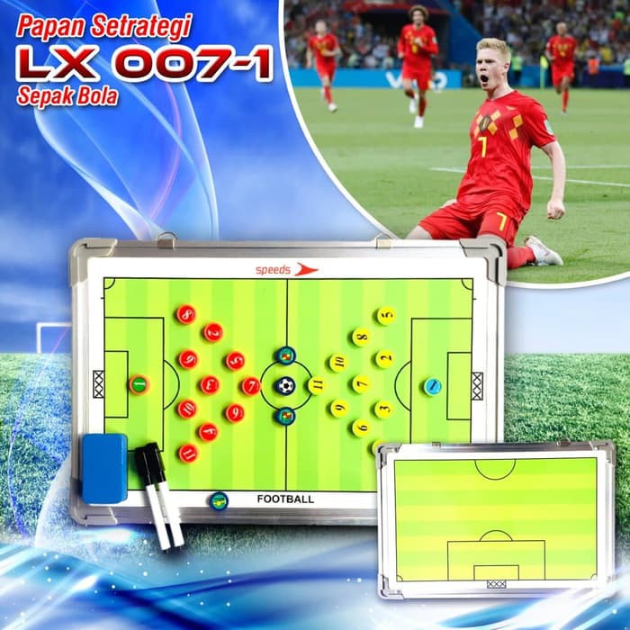 Papan Strategi Sepak Bola Futsal Football Coach Board Soccer 45cm 07-2