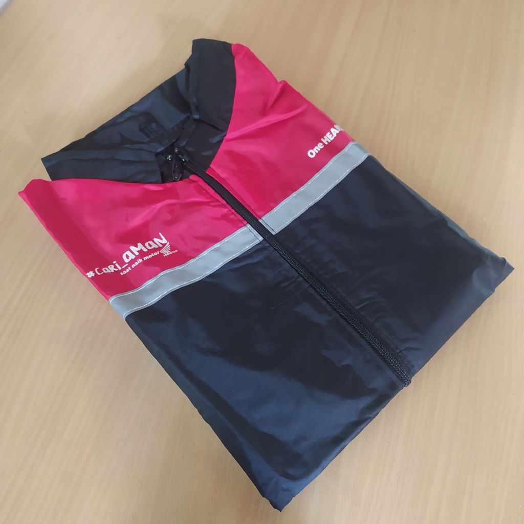 Jaket Honda Original Motor Vario Beat ADV Scoopy PCX Parasut Cari Aman Jaket Dealer Honda AHM Asli